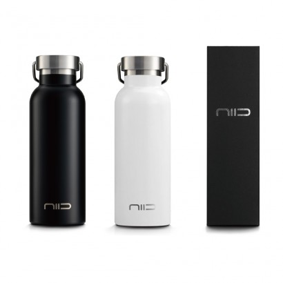 【周邊 / 配件】不鏽鋼保溫水瓶/水瓶/水壺/水杯 500mL 黑/白